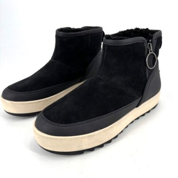 NWT Koolaburra by Ugg Tynlee Faux Sherpa Lined Zip‎ Boot Gray Size 8 - Picture 2 of 10